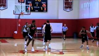 Royce White Action  Houston Rockets Practice [upl. by Eseilenna]