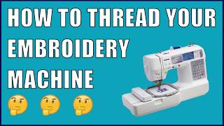 EASY How to Thread the Brother SE400 Embroidery and Sewing Machine [upl. by Natrav427]