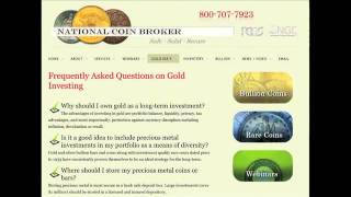 Ross Baldwin of National Coin Broker stresses the importance of education when buying coins [upl. by Sanfo]