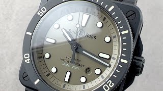 Bell amp Ross BR 0392 Diver Military Limited Edition BR0392DKACESRB Bell amp Ross Watch Review [upl. by Germaine]