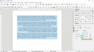 Libreoffice 7 Writer Espaciado e interlineado [upl. by Enylhsa]