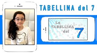 La tabellina del 7  tabellina del sette  canzoni per bambini  Sofia Del Baldo [upl. by Nyloj]