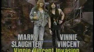 Vinnie Vincent Invasion guests hosts MTVs Headbangers Ball 1988 Vintage Hair Metal [upl. by Jemimah331]