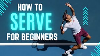 How to hit a tennis serve lesson for beginners [upl. by Selimah918]