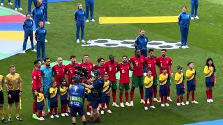 Portuguese national anthem 🇵🇹  Türkiye  Portugal 🇹🇷🇵🇹 EURO 2024 Dortmund euro2024 [upl. by Tereve]