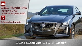 2014  2015 Cadillac CTS V Sport Review and Road Test [upl. by Lleumas]