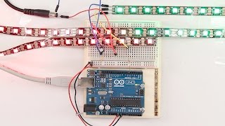 Arduino mit WS2812B Neopixel RGB LED Streifen [upl. by Erlin]