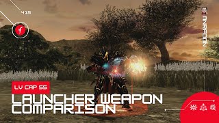 RF ONLINE 415  LV CAP 55 Launcher Weapon Comparison [upl. by Halladba]