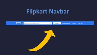 Flipkart Navbar using html css only [upl. by Ajiat]