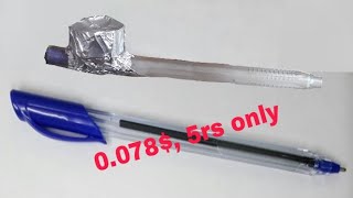 How to make a pen hookah using 5rs pen [upl. by Rizika458]