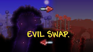 Terraria with an Evil Swap ─ Crimrupption and Corrimson is here [upl. by Maiah]