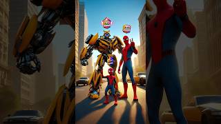 Spiderman vs Venom vs Superman Bumblebee Who is the best spiderman marvel brawlstars avengers [upl. by Dnamron637]