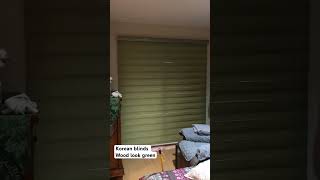 Korean Combi blinds woodlook green installation [upl. by Jeb]