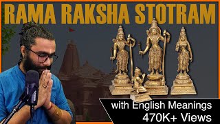 Learn Shri Rama Raksha Stotram for Shri RamMandirPranPratishta 2024  with English Meanings [upl. by Margareta]