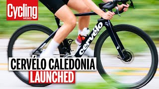 New Cervélo Caledonia Wide Tyre Performance Road Bike Launched  Cycling Weekly [upl. by Llehctim28]