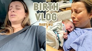 Unmedicated Natural Birth Vlog Raw amp Real We Almost Delivered on the Highway [upl. by Iniffit]