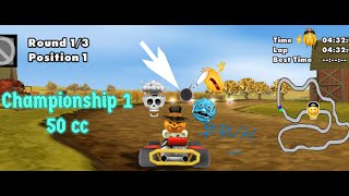 Moorhuhn kart 2  Championship 1  50cc [upl. by Ellenrad]