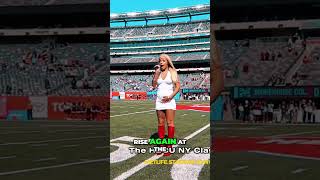 HoneyBxby Sings National Anthem Moments in the Stadium [upl. by Augustus]