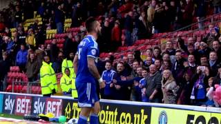 FULL TIME CELEBRATIONS Luke Chambers fistpump v Watford [upl. by Ennove]