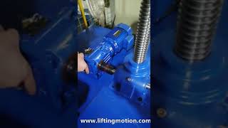 motorised screw jack with motor and Gear Reducers function testing before shipment [upl. by Dilan]