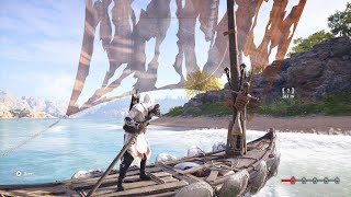 Assassins Creed Odyssey  Sailing Around Megaris [upl. by Dunkin]