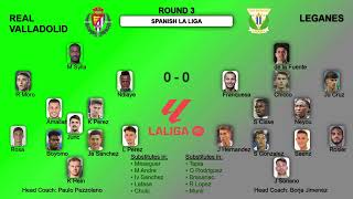 Spanish La Liga Games Formations and Statistics Round 3 [upl. by Alemaj]