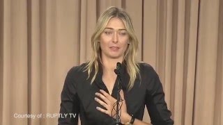 Maria Sharapova reveals she has failed a drug test after taking meldonium [upl. by Bil]