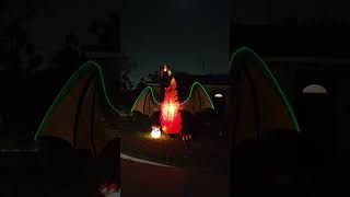 Dragon🐲 gonflable motorisé pour Halloween🎃 [upl. by Eima]