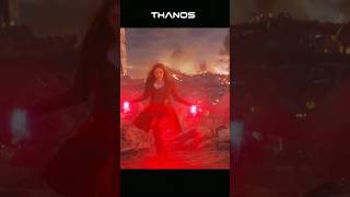 Wanda Maximoff vs Thanos Danger Fight 👿☠️ wandamaximoff thanos hollywood avengers fight [upl. by Sidnala]