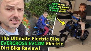 Toddler Electric Motorcycle 25 kmh EVERCROSS EV12M 36V Electric Dirt Bike Review 15 km Range [upl. by Vic]