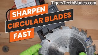 How To Sharpen Carbide Tip Circular Saw Blades Fast [upl. by Norven176]