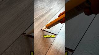 Simple Trick to Fill Wooden Floor Gaps 😱 [upl. by Col]