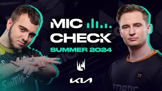 Humanoid leaving Fnatic  Kia Mic Check  2024 LEC Summer Week 1 [upl. by Tallula]