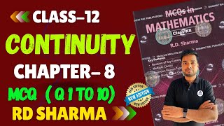 RD Sharma Class 12 MCQ Chapter 8 Continuity Class 12 [upl. by Meggy17]