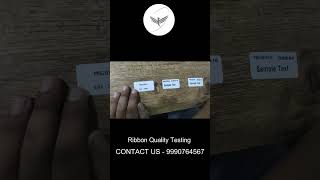 Barcode Ribbons Quality testing aidc tech barcode industry barcodescanner  shortsvideo [upl. by Burger553]