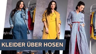 HOW TO STYLE KLEIDER ÜBER HOSEN  refashion  OTTO [upl. by Eoin]