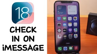 iOS 18 How to Use Check In on iMessage on iPhone [upl. by Fitz474]