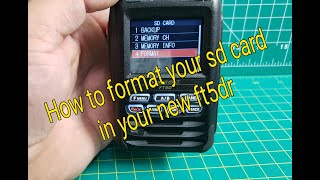 How To Format FT5DR Sd Card yaesu hamharder ft5dr hamradio [upl. by Lukasz]