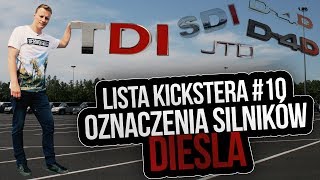 Oznaczenia silników Diesla  Lista Kickstera 10 [upl. by Aicila]