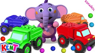 Aprender Colores Con Camion  Kent el Elefante  Aprende con Kent [upl. by Kellby]