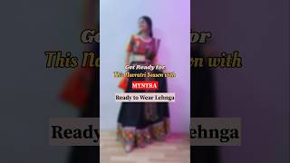 Myntra Navratri Lehnga Haul dandiyadress navratrichaniyacholi navratrispecial garbaoutfits [upl. by Klimesh]