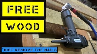 FREE WOOD just remove the nails  Air Locker AP700 Nail Remover [upl. by Suoivatram]