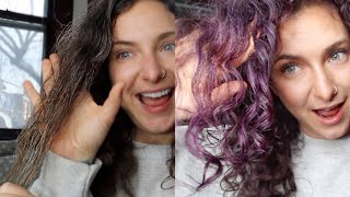 COLORING GRAY HAIR FOR THE FIRST TIME IN 4 YEARS  GRAY HAIR STYLING TIPS overtone tutorial [upl. by Llertnahs]