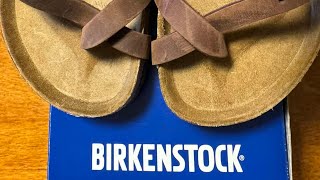 BIRKENSTOCK MAYARI LEATHER  UNBOXING amp Reviews my OLD MAYARI [upl. by Karlie818]