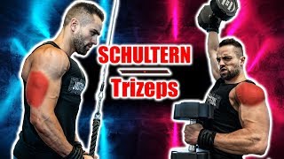 Mein echter Trainingsplan  Muskelaufbau SCHULTER  TRIZEPS [upl. by Anek]