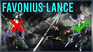 Favonius Lance  Genshin Quick Guide [upl. by Rhiana]