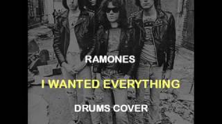 Ramones  I Wanted Everything Drums Backing Track Cover [upl. by Ahsal]