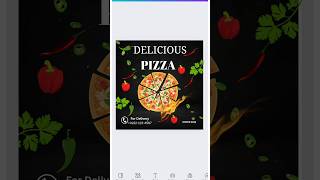 Use canva create the poster very easy🍕💯 canva pizza poster shorts [upl. by Ahsyia748]