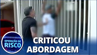 Suspeito por tráfico se revolta e discute com policial quotOlha o que você tá fazendo comigoquot [upl. by Narod578]