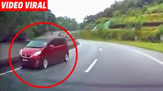 VIDEO Proton X50 terbalik diIanggar Alza di karak [upl. by Loesceke855]